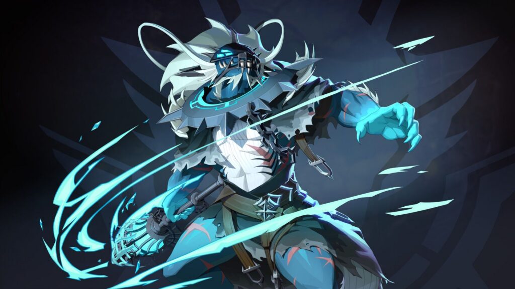 Cetus, the frost-themed Traveler, wielding icy energy in official Shape of Dreams artwork